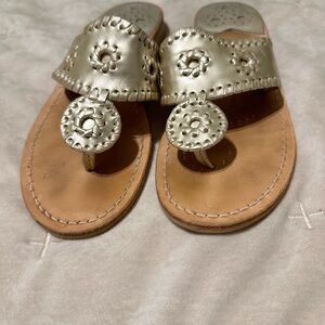 Used jack Roger Sandles great for the summer. Have two silver pairs size 7